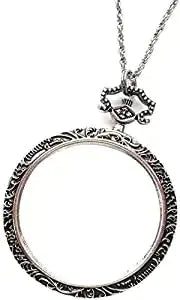 10X Necklace Magnifier with 40mm Lens – Portable Reading Loupe for Books, Crafts & Jewellery