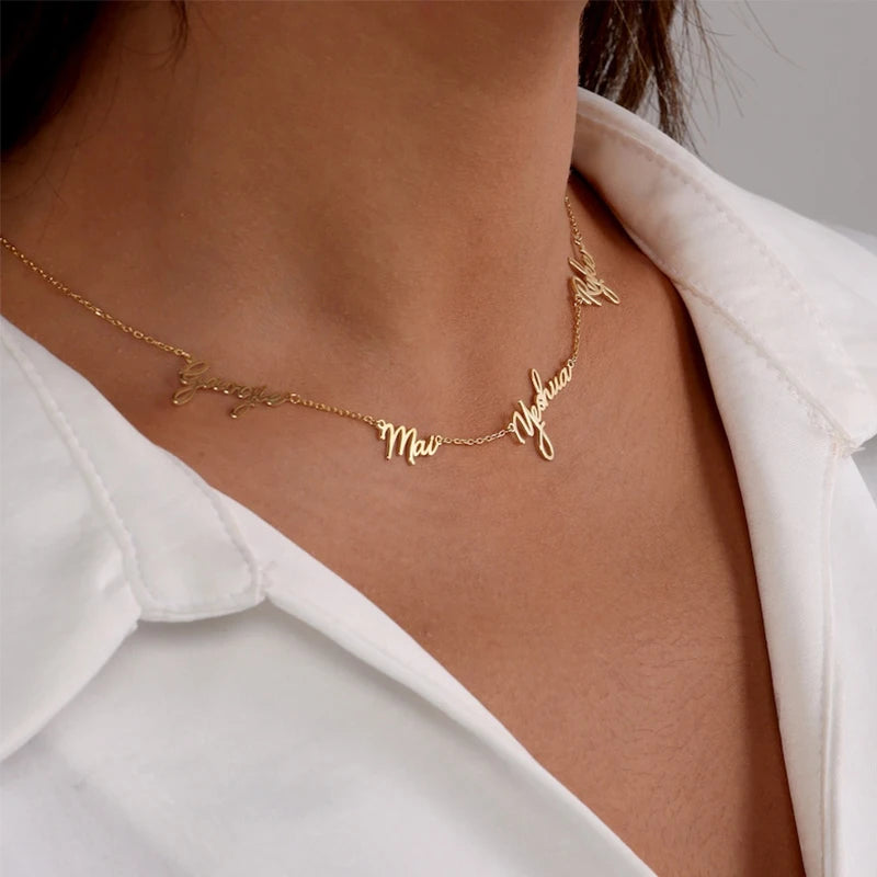 Custom 1-9 Name Necklace